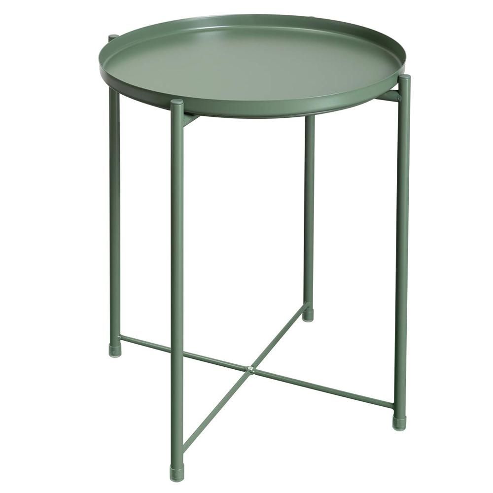 Metal Tray Side Table