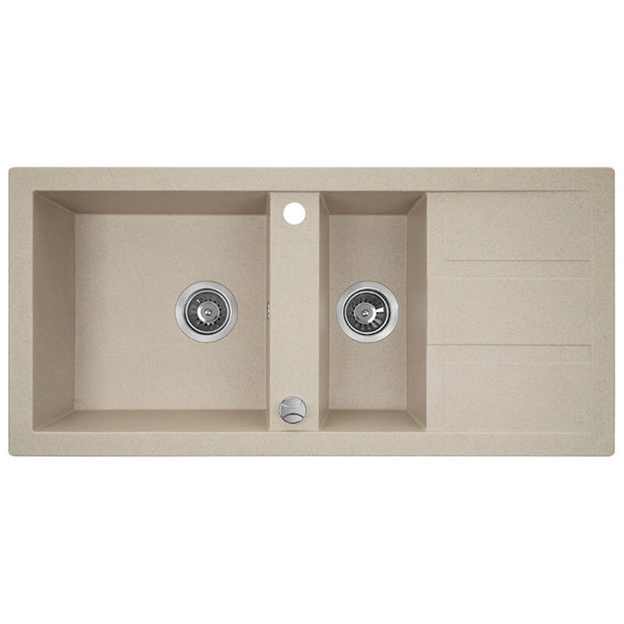 Laveo Barbados Granite Sink 1.5 Bowl - Beach Sand