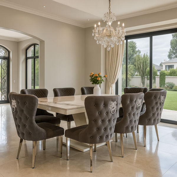 Xavier Dining Set with 8 Chairs
