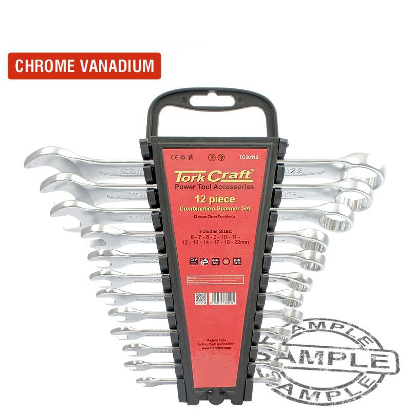 12Pcs Combination Spanner Set 6-7-8-9-10-11-12-13-14-17-19-22Mm