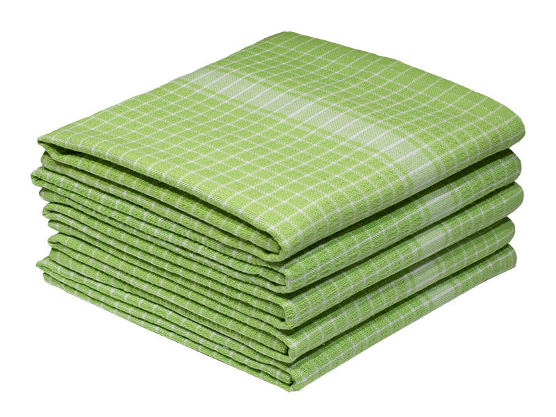 Bunty's Kitchen Towel - Design 2375 - 044x068cms - (05 Pc Pack) - Stripes - Jasmine Green