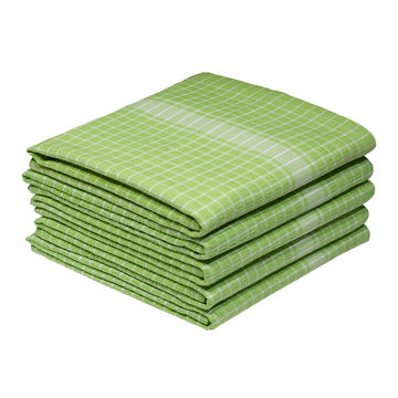 Bunty's Kitchen Towel - Design 2375 - 044x068cms - (05 Pc Pack) - Stripes - Jasmine Green