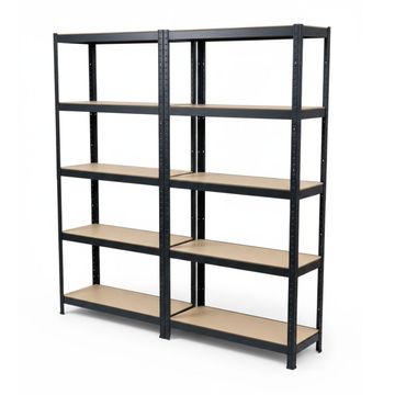 FINERY - 5 Layer Shelf Matt Black (PACK OF 2)