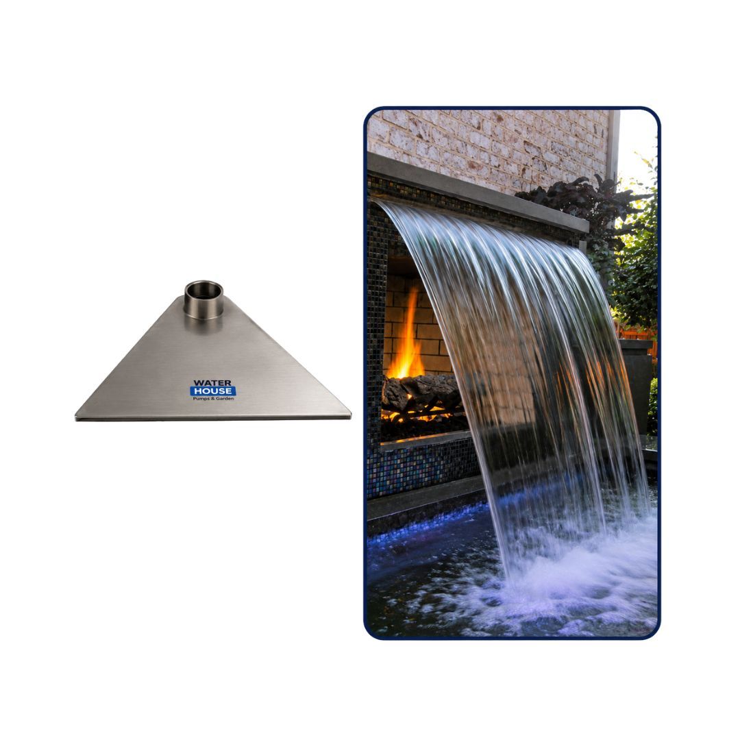 Stainless Steel Letterbox Weir Water Curtain Fountain Nozzle – 1000mm