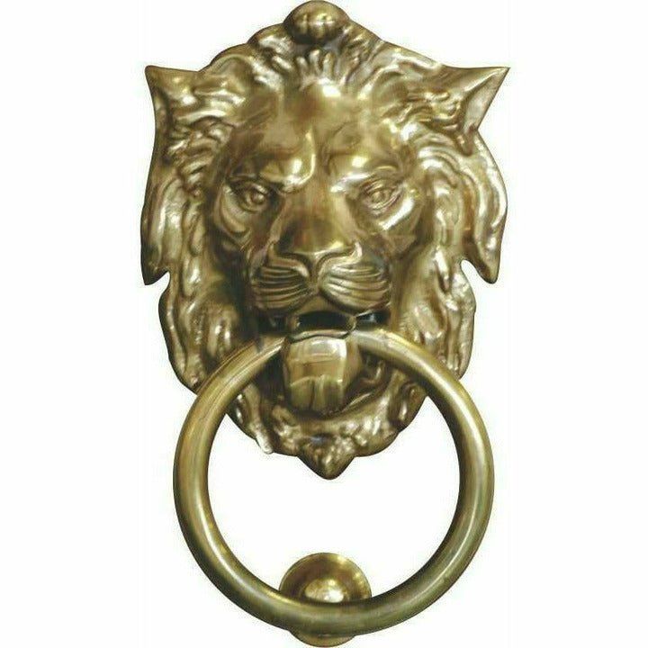 Lion head door knocker
