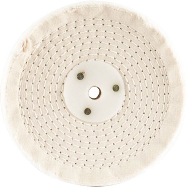 White Buff/Mop 150Mm X 3 Section X 30 Mm Thick 1/2 " Hole