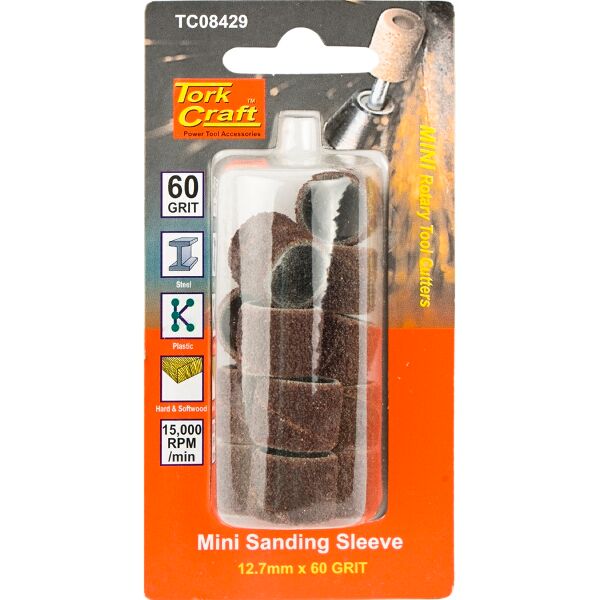 Mini Sanding Sleeve 12.7Mm 60G