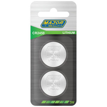 Button Cells (CR2450-BP2) - Major Tech