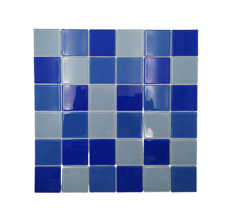 Mosaic Glass - Celestial Blue 48mm - 300x300 (per sheet)