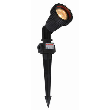 Garden Spike - 1xGU10 75mm - Black - 3 Pack