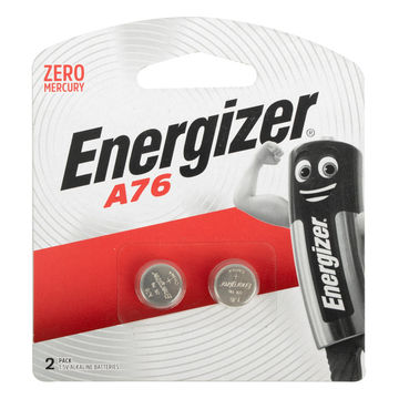 Energizer - 2 Piece - Alkaline Battery - Coin - A76 LR44 - 1.5V