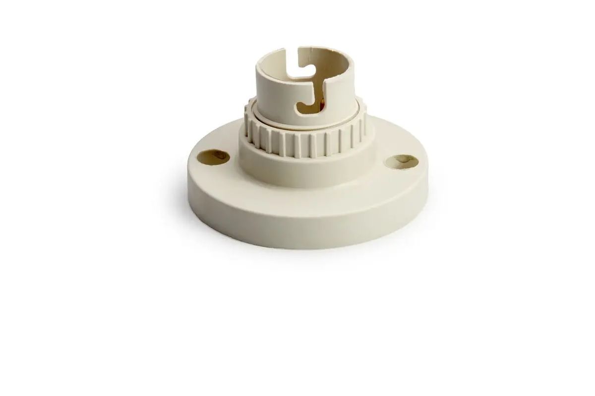 Batten Holder, B22, White, 50mm (4 pack) BY WOODLY