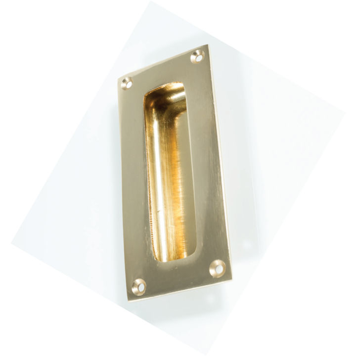 Square flush handle 100mm