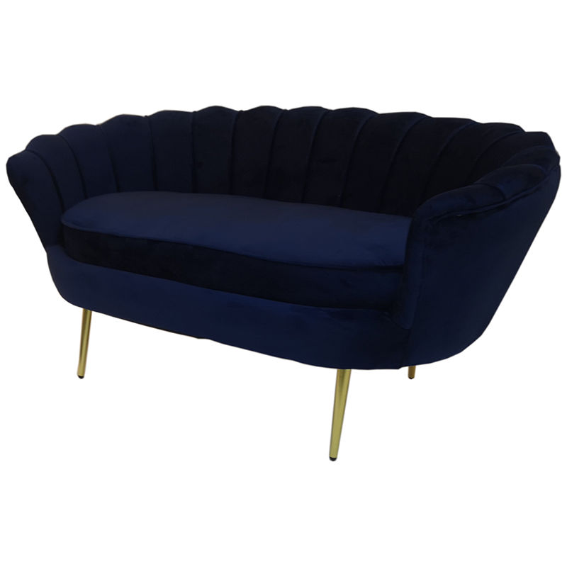 Tulip Velvet Double Seater Couch