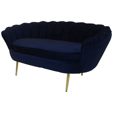 Tulip Velvet Double Seater Couch
