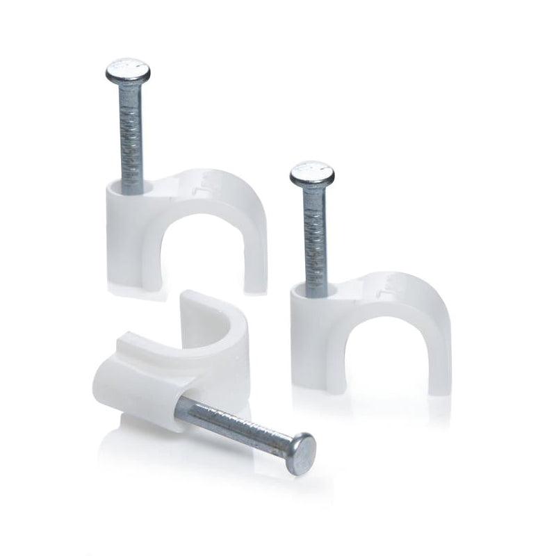UNITED ELECTRICAL Cable Clips Unit 7mm Round ( Pack of 100 )