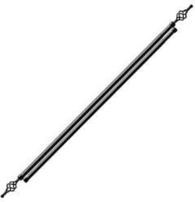 Black Curtain Rods, Curtain Knobs Metal (Pack of 1)