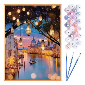 Paint by Numbers Acrylic Painting DIY Kit 50x40cm - Venice Night