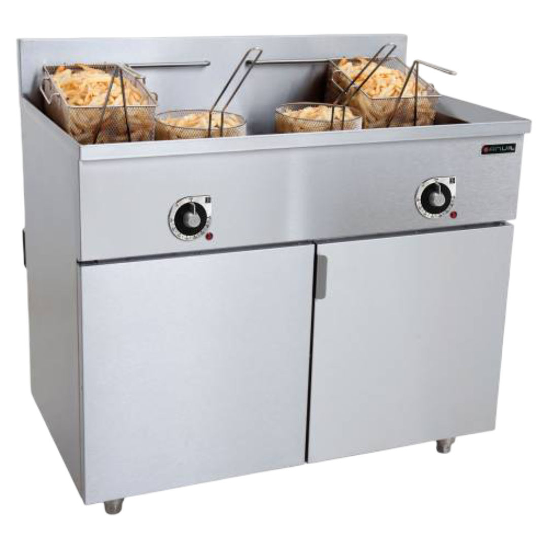 Anvil Double Tank Fish Fryer - 2 x 20L 33kW Electric