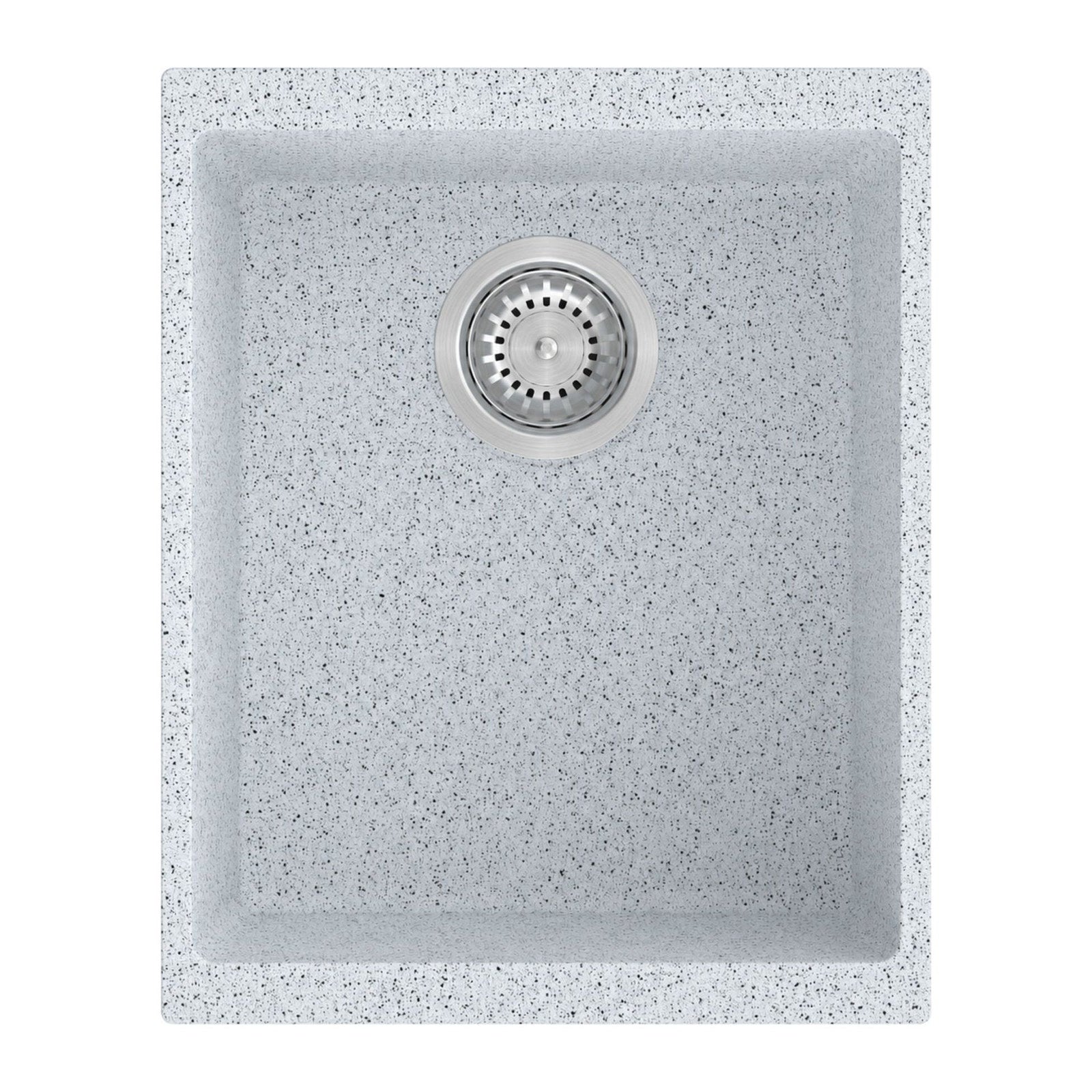 Sternhagen Enigma N100N 460mm Quartz Composite Kitchen Sink Undermount 1 Bowl - Bianca (White)