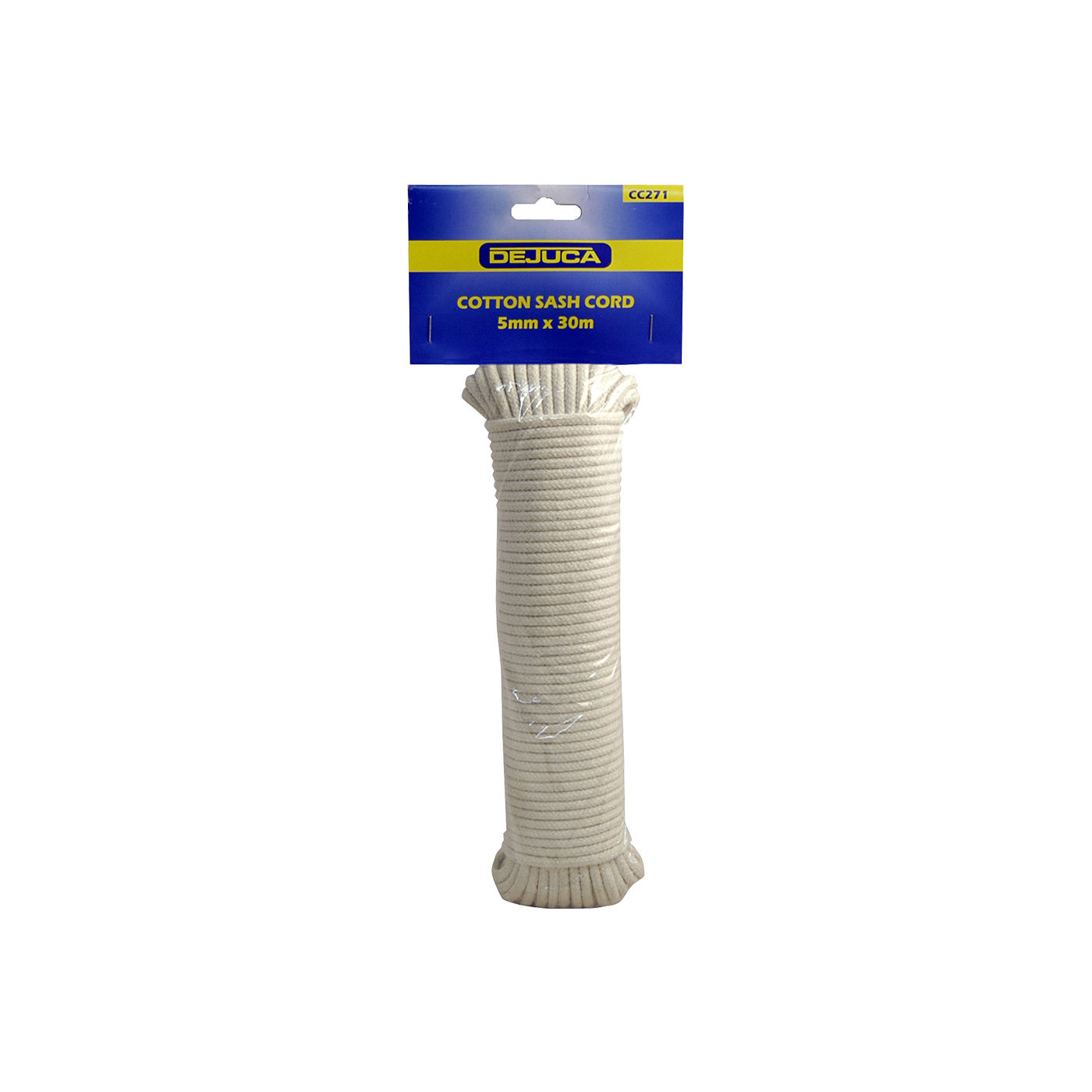 Dejuca - Cotton Sash Cord - 5mm X 30m  - Cord - 5mm - (hank) - 4 Pack