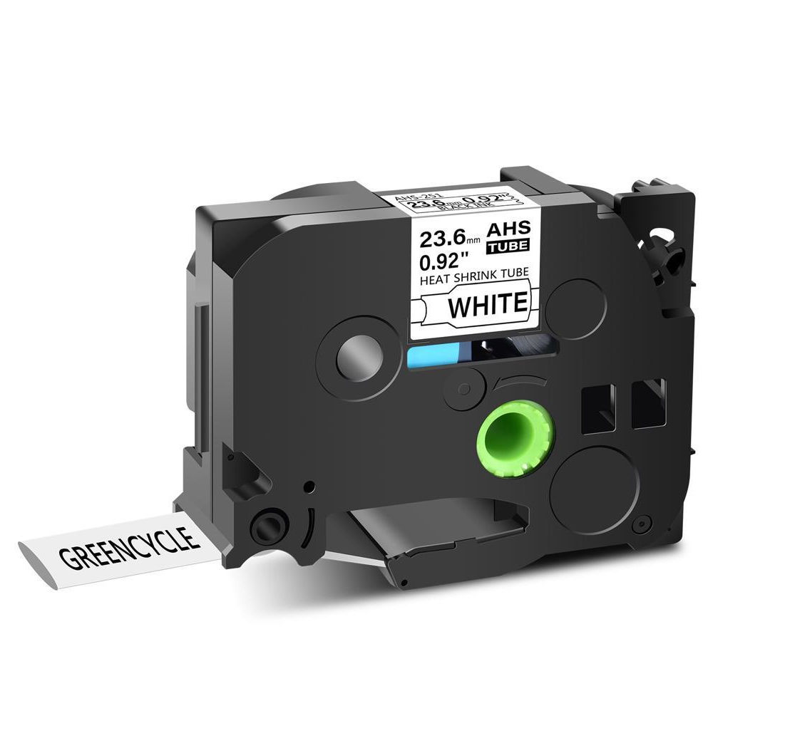 Brother TZ-HS251 Heat Shrink - Compatible Label Tape (Black on White) 24mm*1.5m
