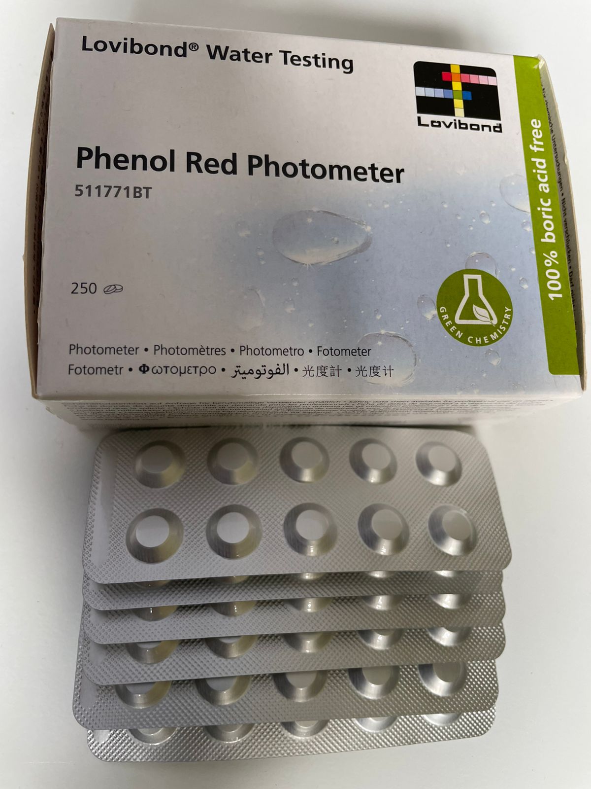 Phenol Red Photometer Water Testing Reagent Tablets