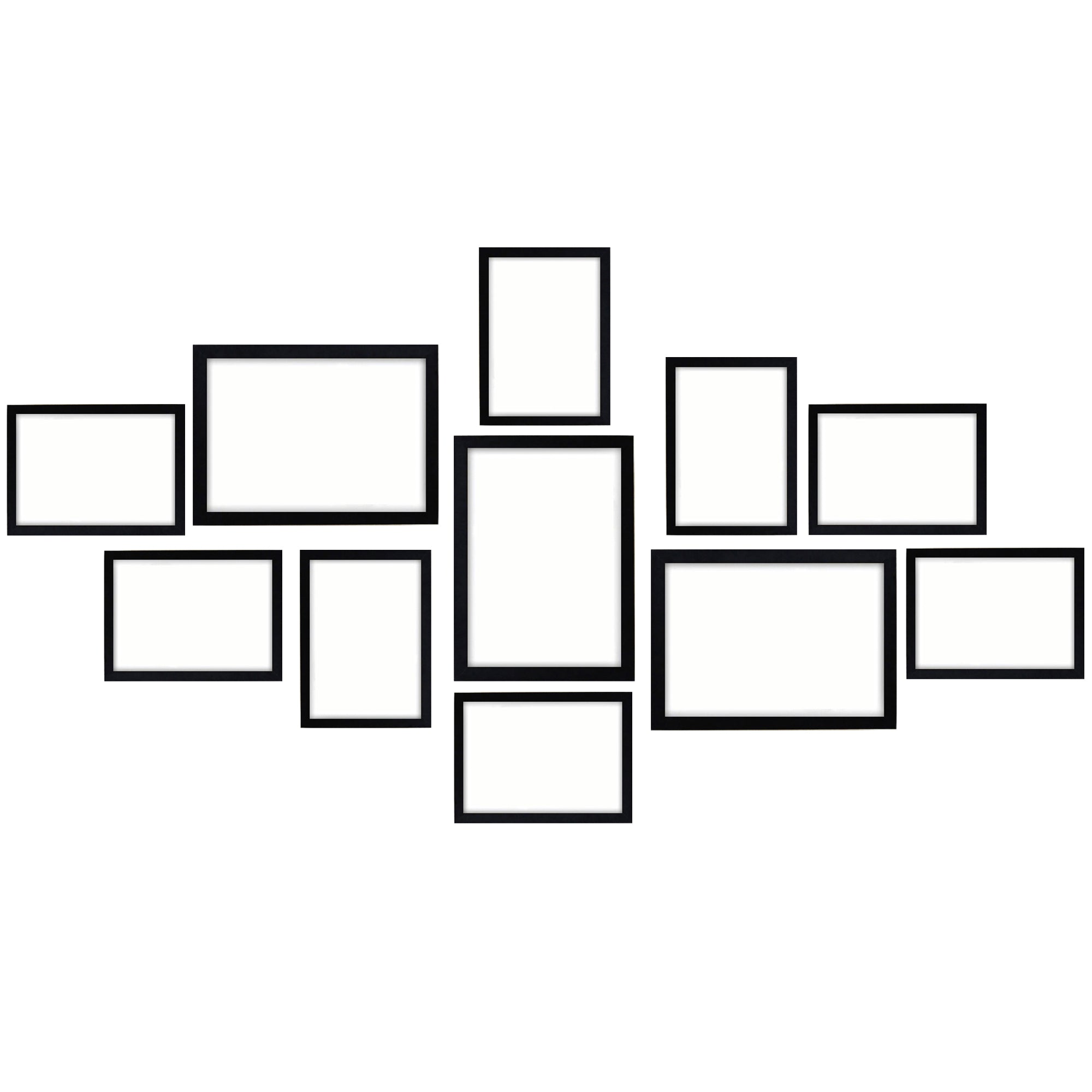11Pcs Photo Frames Set- Black