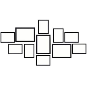 11Pcs Photo Frames Set- Black