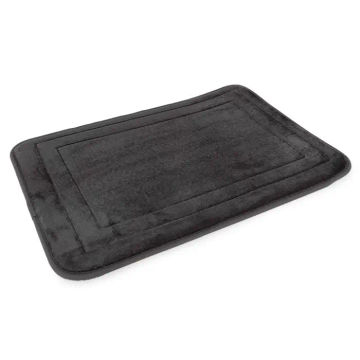 Woodly Bath Mat, Memory Foam, Charcoal, 600mm x 400mm