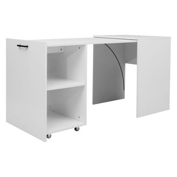 Everfurn Space-Saver Adaptive Desk, Converts to a Side Table