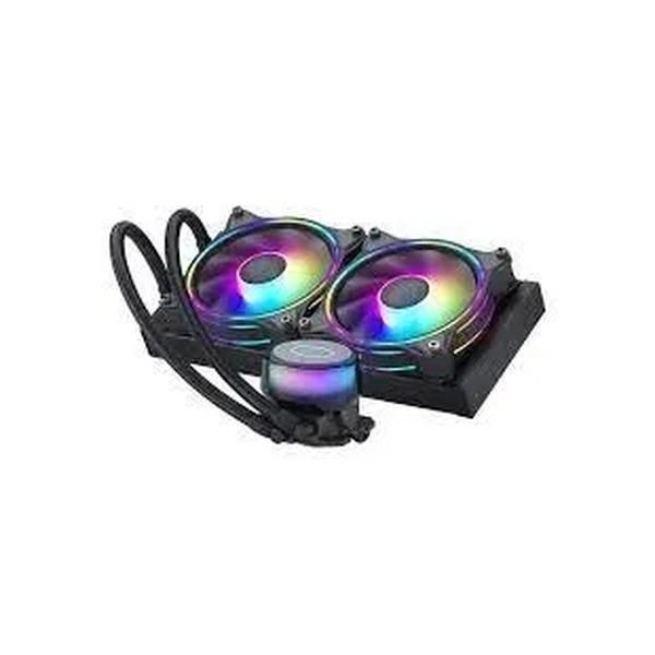 Cooler Master Masterliquid Ml240 Illusionargb Liquid Cooler 240Mm Radiator 2 X 120Mm Argb Illusion Transparent Pump Design