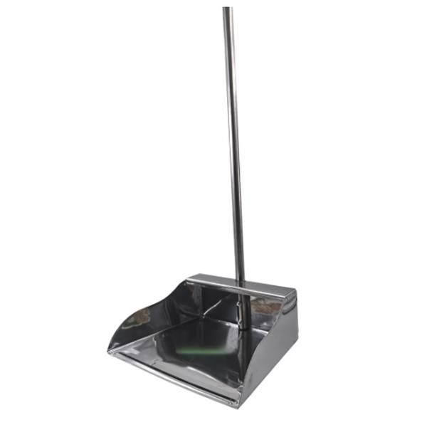 Dustpan Metal Long Handle - 2 Pack
