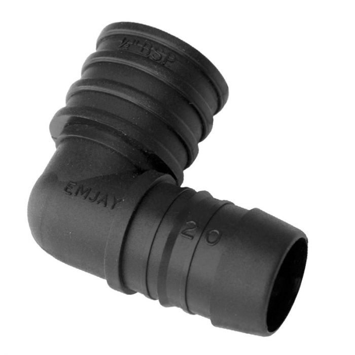 Bulk Pack x 5 Emjay Elbow Female 32mmx1-1/4 Inch Black