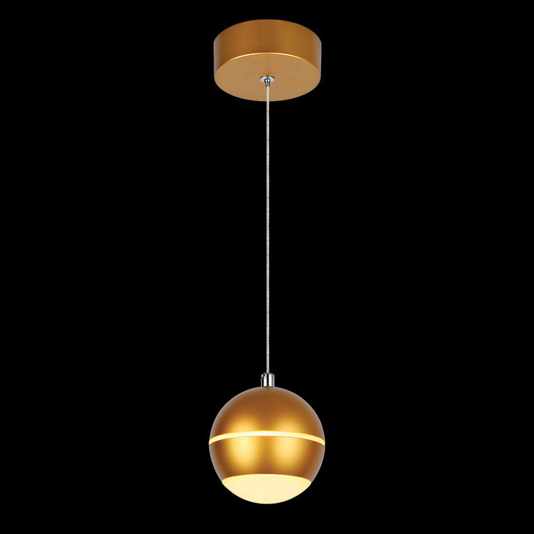 230v 5W LED Cosmic Pendant (Satin Gold)