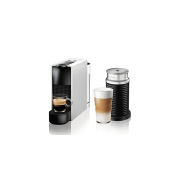 Nespresso Essenza Bundle With Aeroccino Milk Frother - Silver