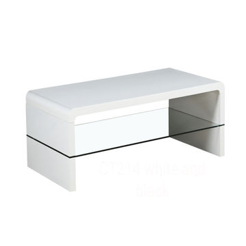 Arch High Gloss Coffee Table White