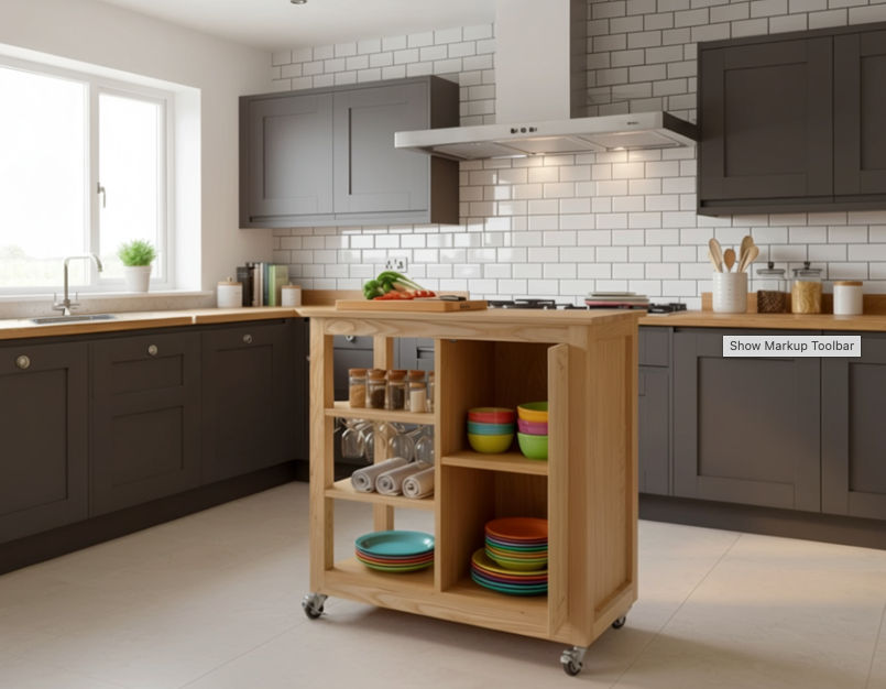 Modnest Premium ASHWOOD Kitch Trolley