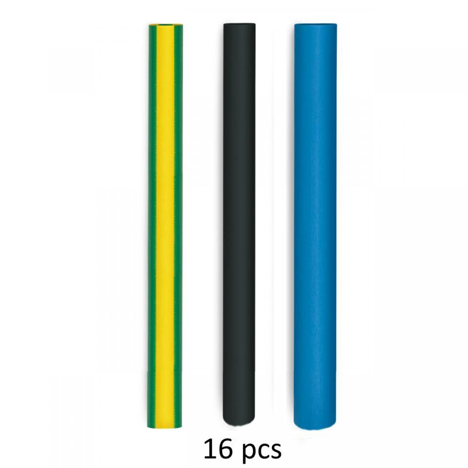 Steinel Heat-shrinkable tubing set for electrical installations - Heat Shrink 16 Pieces - German quality