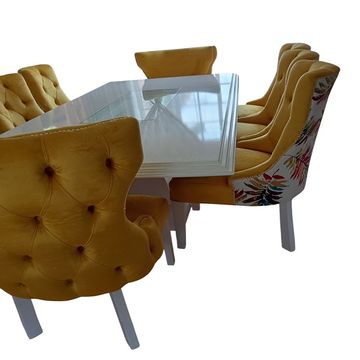 Dinning Set Chesterfield  White Cherry