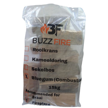 Bluegum Combustion Fireplace & Pizza wood - 15 x 15kg bags