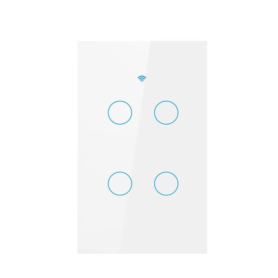 WIFI Smart Switch 4 Gang White