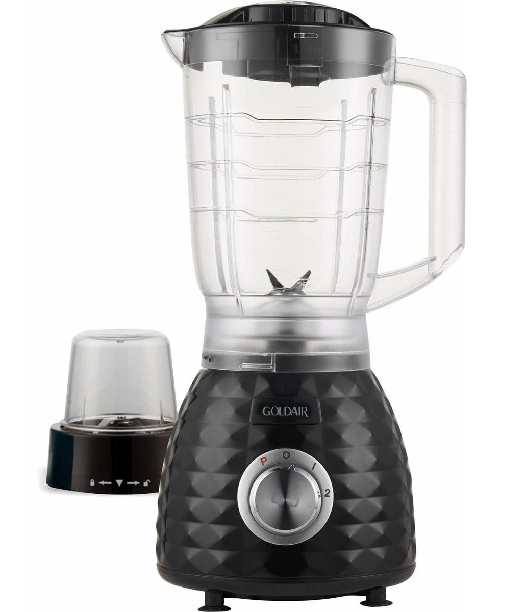 Goldair 1.5 Litre Diamond blender with grinder. Stainless steel blades. GPB-5000