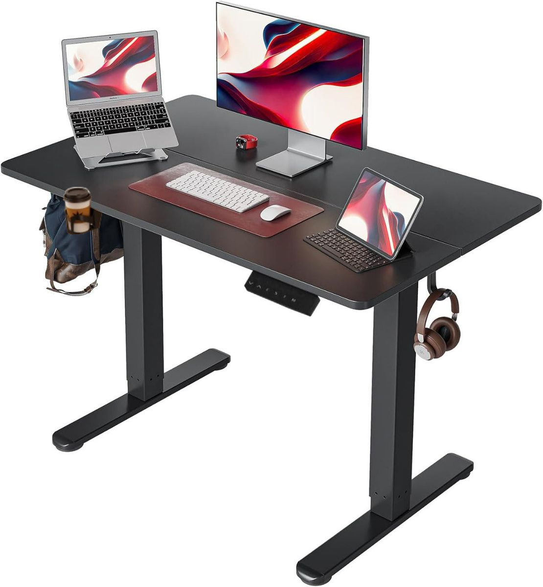 Furnny Height Adjustable Office Desk Electric Standing Desk with Desk Top