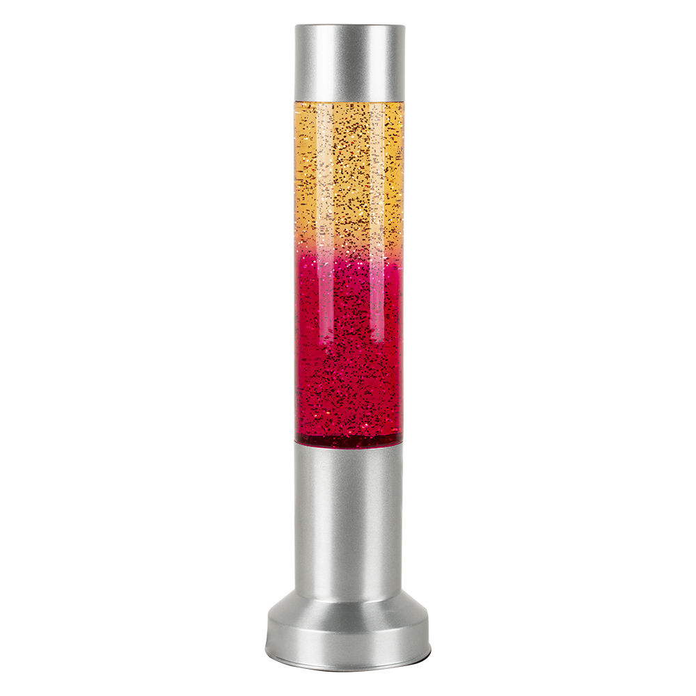Glitter Lamp - Pink with Grey Base