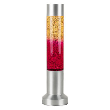 Glitter Lamp - Pink with Grey Base