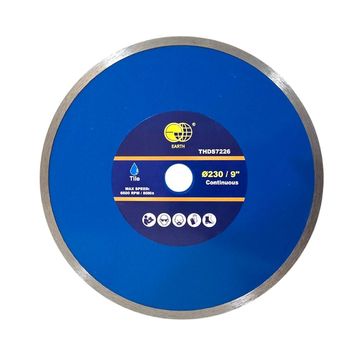 EARTH Continuous Diamond Cutting Blade - 230mm for Tile