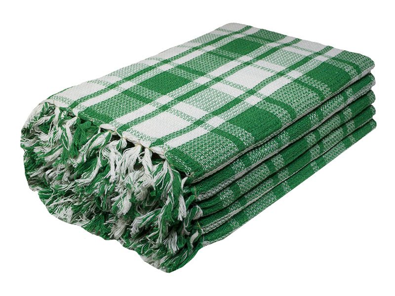 Multipurpose, Easy Fit, Absorbent Kitchen Towel - Design 2166 -Slightly Imperfect - 055x110cms - (05 Pc Pack) - Checks - Jolly Green