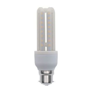 230VAC 9W Cool White B22 3U LED Lamp 4200K