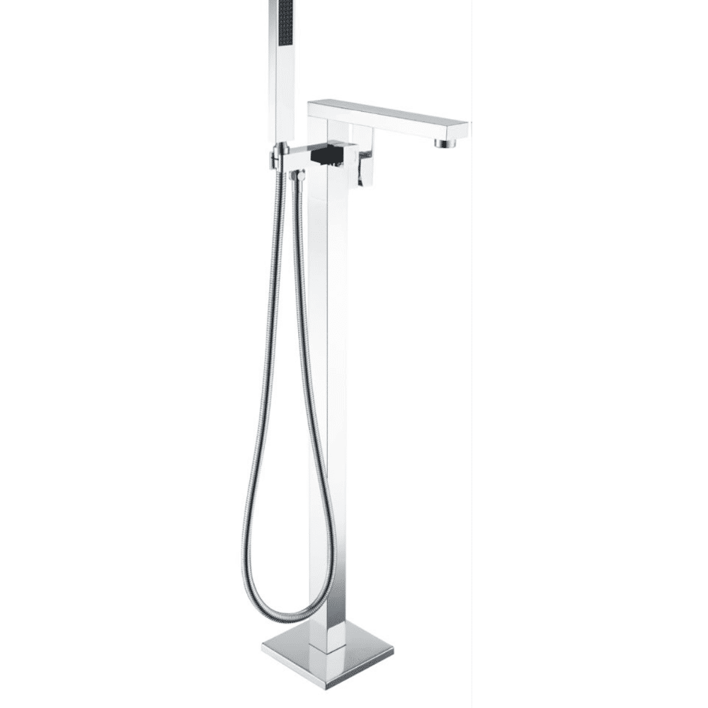 LUXUS CHROME FREE STANDING BATH MIXER - SQUARE
